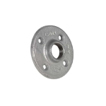 OwnBrand Decorative Galvanised Coated Iron Screwed Floor Flange 1 Inch